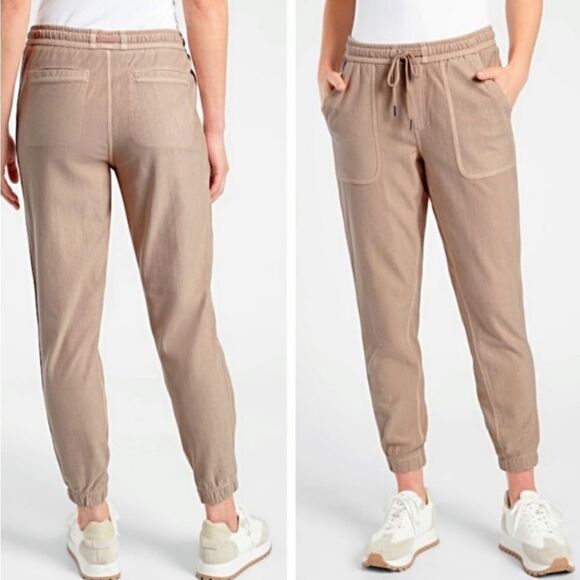Athleta Tan Farallon Joggers New - Picture 1 of 2